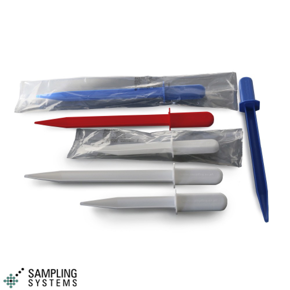 RED SteriWare Cupped Powder Spatula RED SteriWare Cupped Powder Spatula