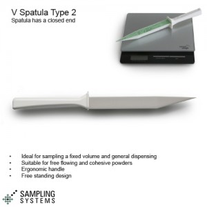 SteriWare Cupped V Powder Spatula