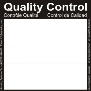Black Quality Control Labels