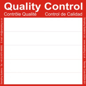 Red Quality Control Labels